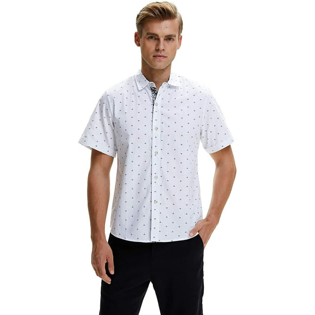 Oxford Style,4X BIG Mens Size 4XL Dress/Casual Shirt 100% Cotton WHITE